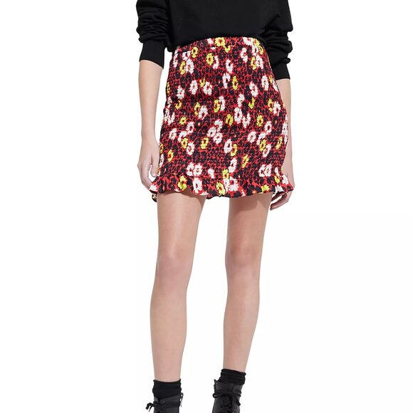 Wild Blossom Smocked Mini Skirt